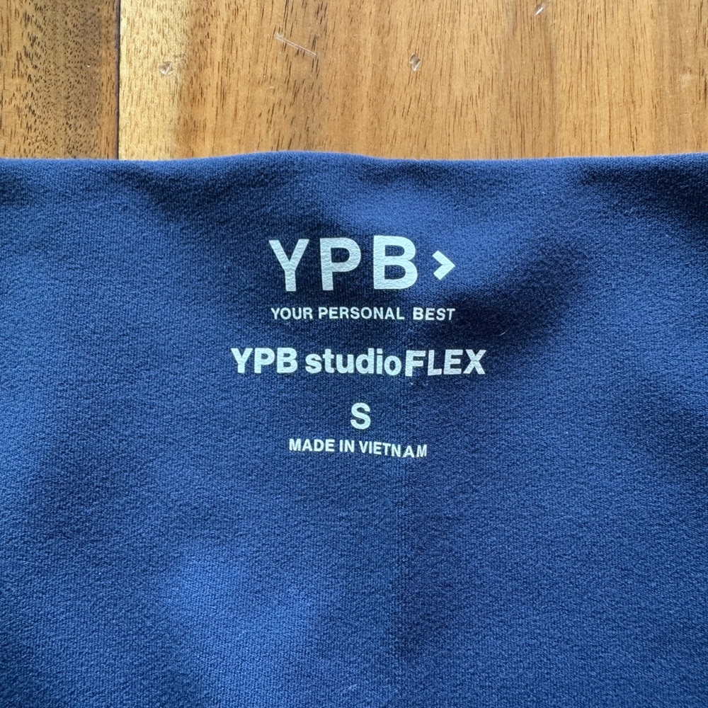 Abercrombie & Fitch Navy Blue Flared Track Pants - Picture 2 of 5